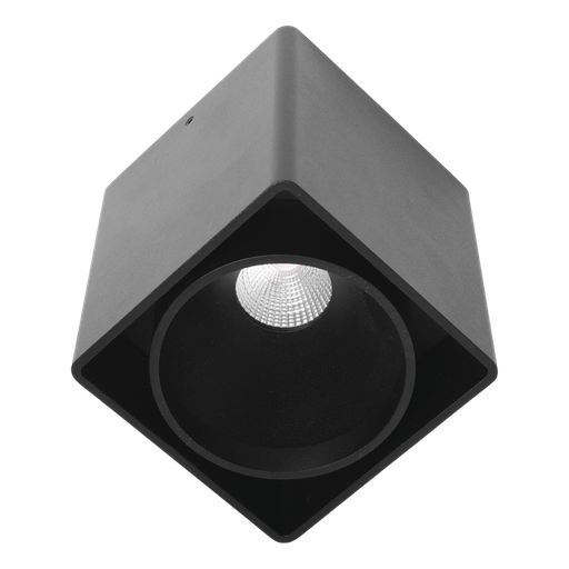 [TECBC1KUANA2700KB] (AS)KUANA 9W CARRÉ 2700K NOIR  *