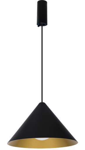 [TECACAP10DP01NG] (AS)PENDEL CAP NAULA 3000K + BASIS  PHASE DIM ZWART GOUD  *
